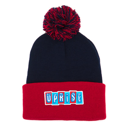 🧊 Iced Beanie 🧊 (Navy / Red)