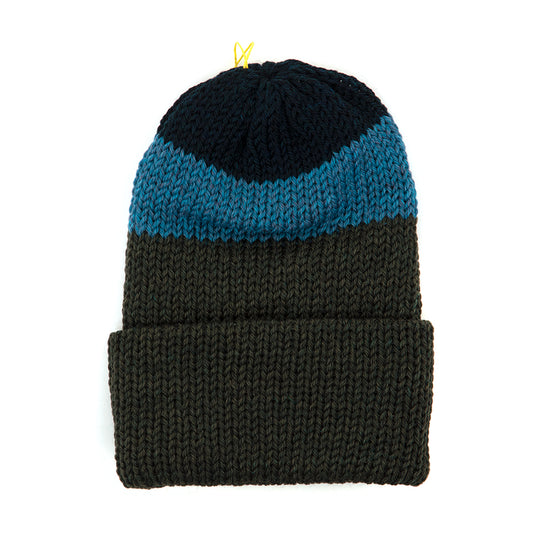 O.G. Fold Beanie (Larch Green / Baltic Blue / Midnight Blue)