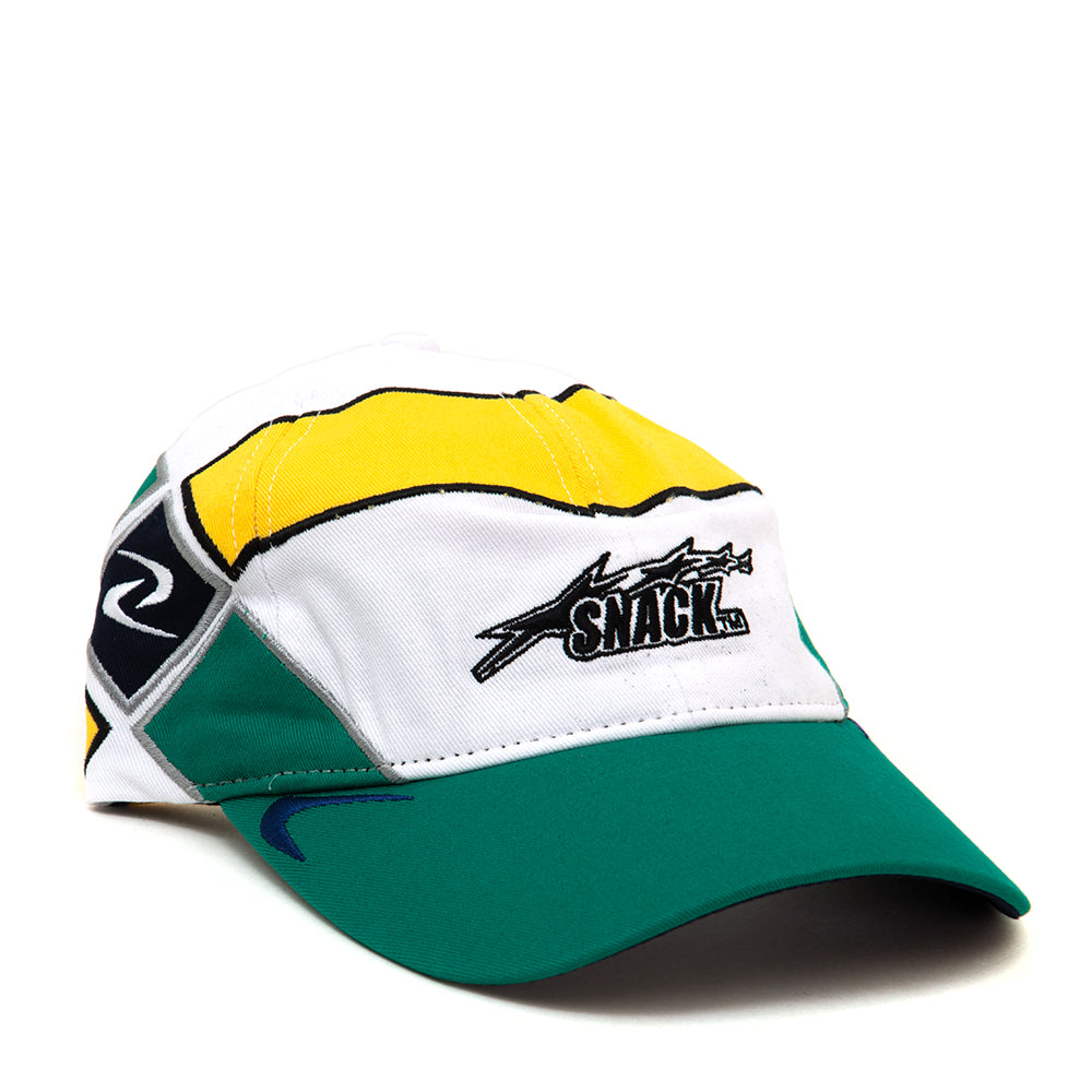 Circuit Panel Strapback Hat (White / Green / Yellow)