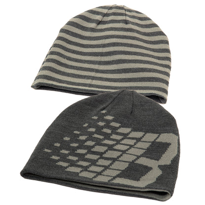 Emo Stripe B Skully Beanie (Grey)