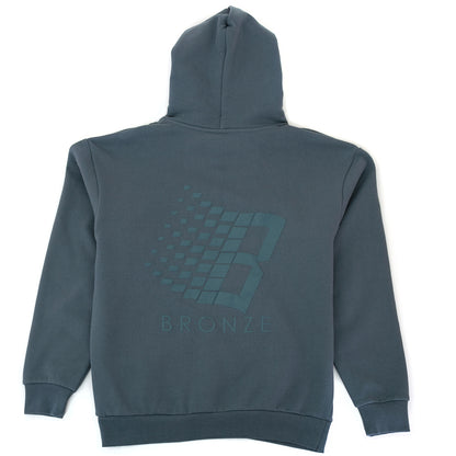 B Logo Puff Print Hooded Sweatshirt (Blue)