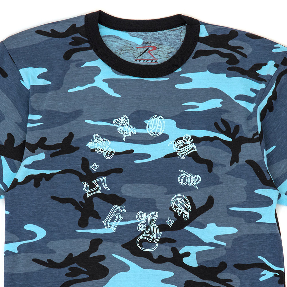 Old E Spiral S/S T-Shirt (Blue Camo)