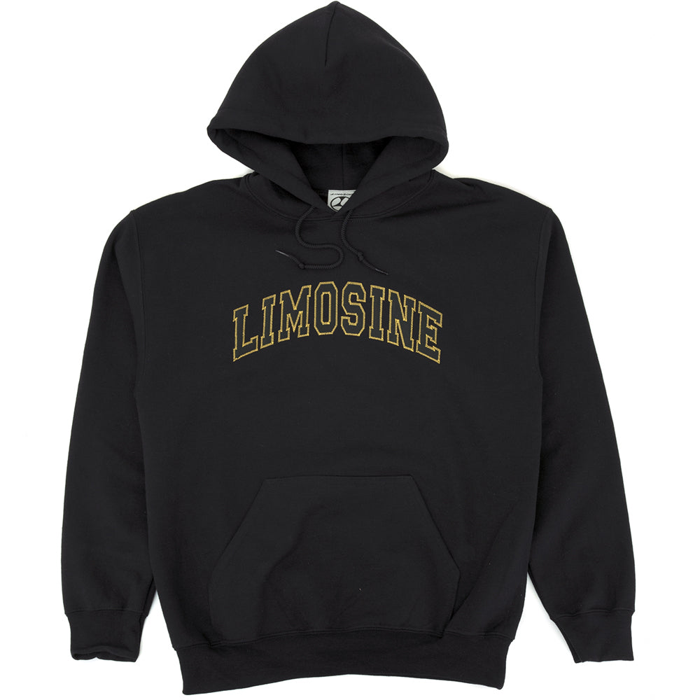 Black Vinyl Hooded Sweatshirt (Black)