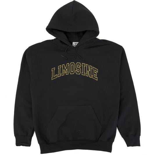 Black Vinyl Hooded Sweatshirt (Black)