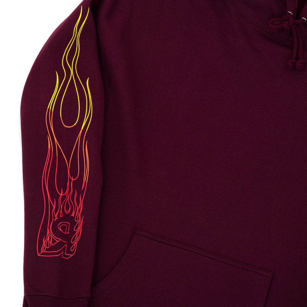 Skyline Heavyweight Hooded Sweatshirt (Maroon)