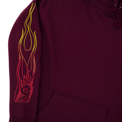 Skyline Heavyweight Hooded Sweatshirt (Maroon)