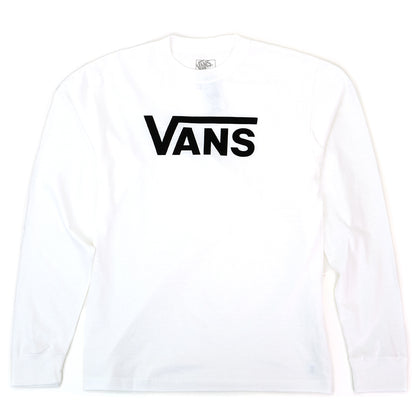 Vans Classic Long Sleeve T-Shirt (White / Black) VBU