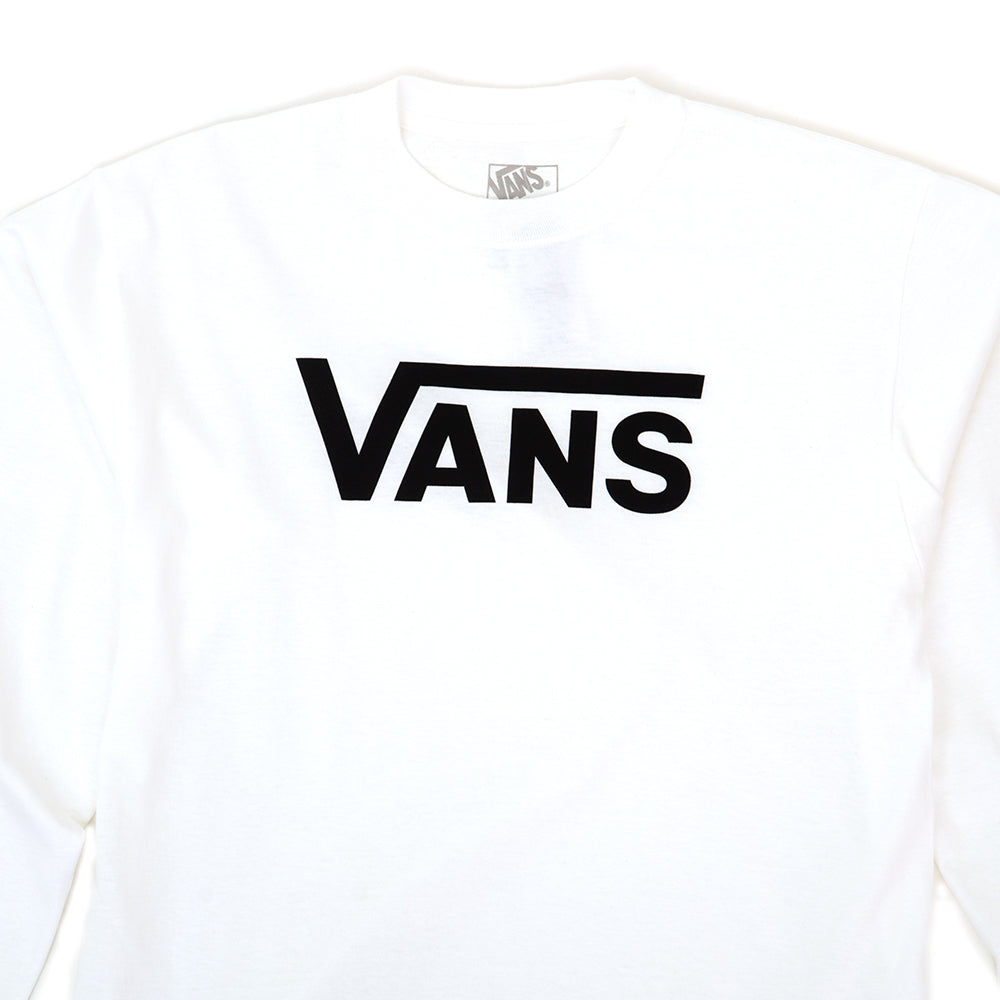 Vans Classic Long Sleeve T-Shirt (White / Black) VBU