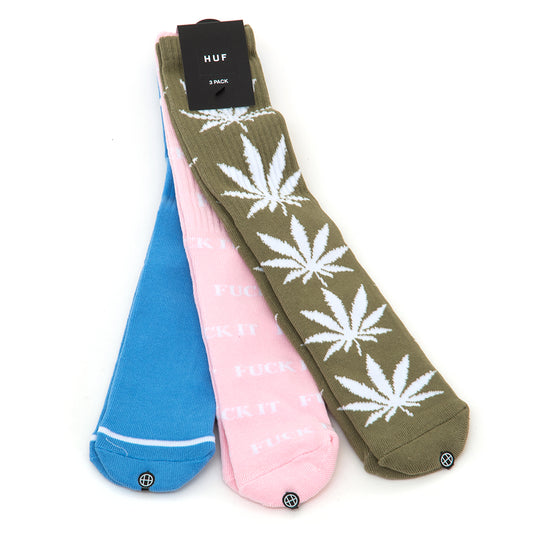 HUF Variety 3 Pack Sock (Multi)