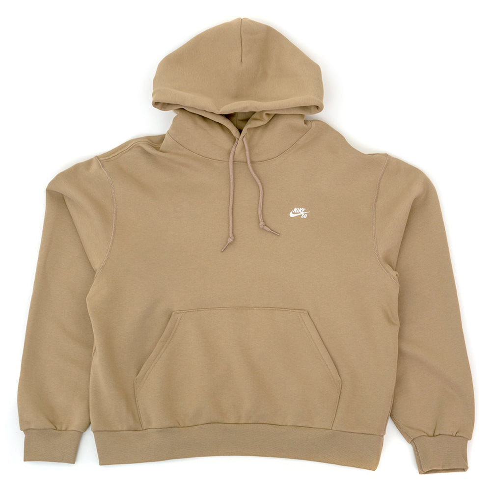 Essential Logo Pullover Hooded Sweatshirt (Parachute Beige / White)