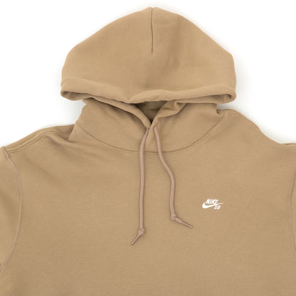 Essential Logo Pullover Hooded Sweatshirt (Parachute Beige / White)