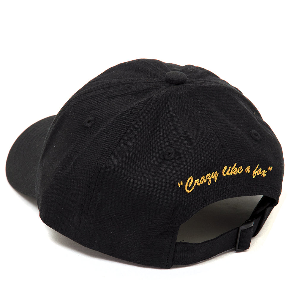 Crazy Like A Fox Strapback Hat (Black)