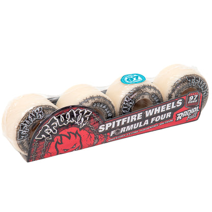 54mm Formula Four Radial Full T-Funk Raw Wheel - Natural (97D)