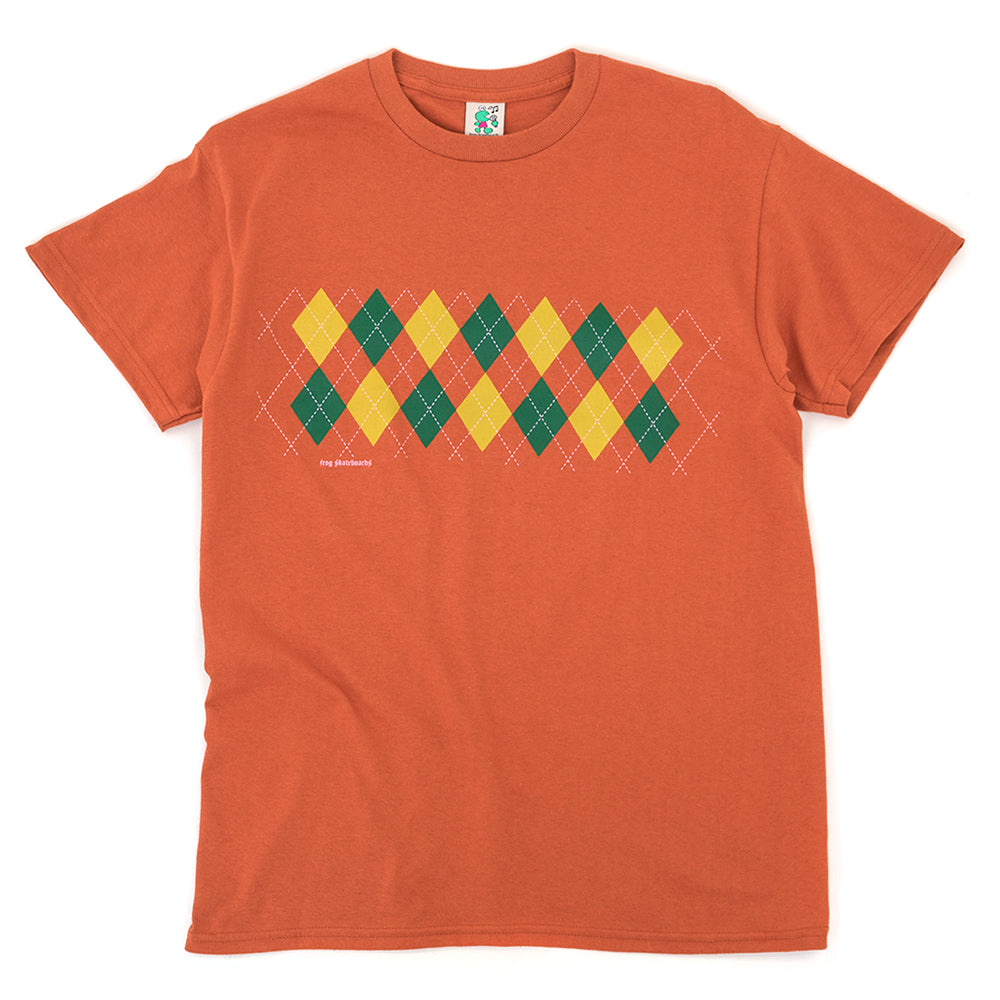 Total Argyle T-Shirt (Dark Orange)