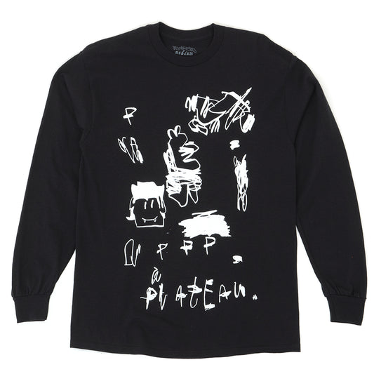 Plateau Scribble L/S T-Shirt (Black / White)