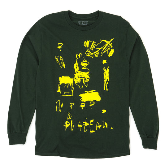 Plateau Scribble L/S T-Shirt (Green / Yellow)