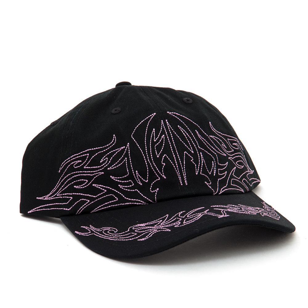 Skate Tribe Structured 6-Panel Snapback Hat (Black) VBU