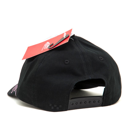 Skate Tribe Structured 6-Panel Snapback Hat (Black) VBU