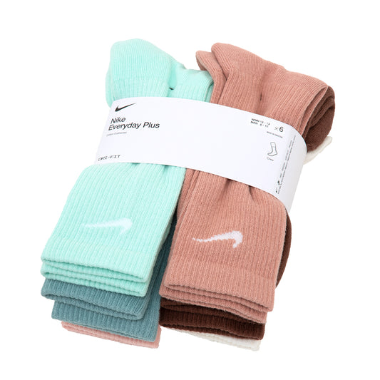 Everyday Plus Cushioned Crew Sock 6 Pack (Multi Color)