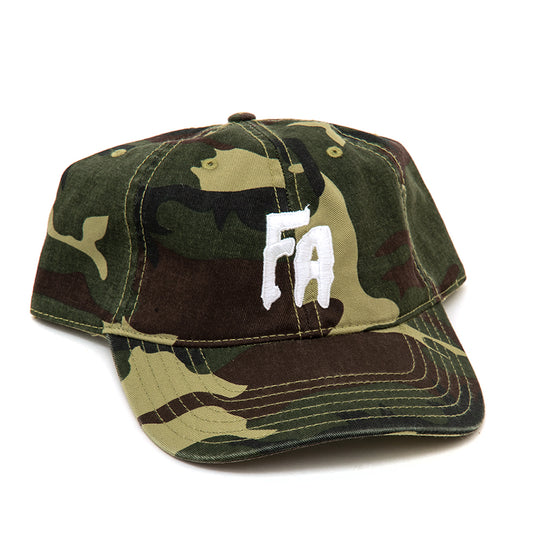 Seduction of The World 6-Panel Strapback Hat (Washed Camo)