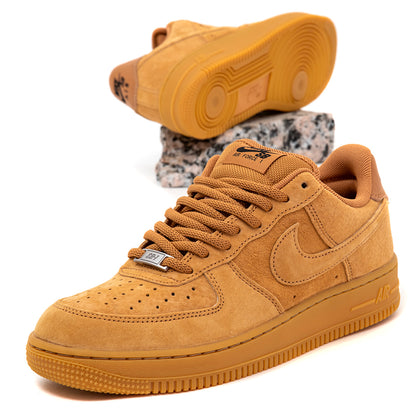 Air Force 1 (Flax / Flax - Black - Gum Light Brown)