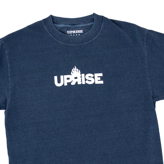 Flame Logo T-shirt (Faded Navy)