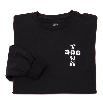 Cross Logo Longsleeve T-Shirt (Black)