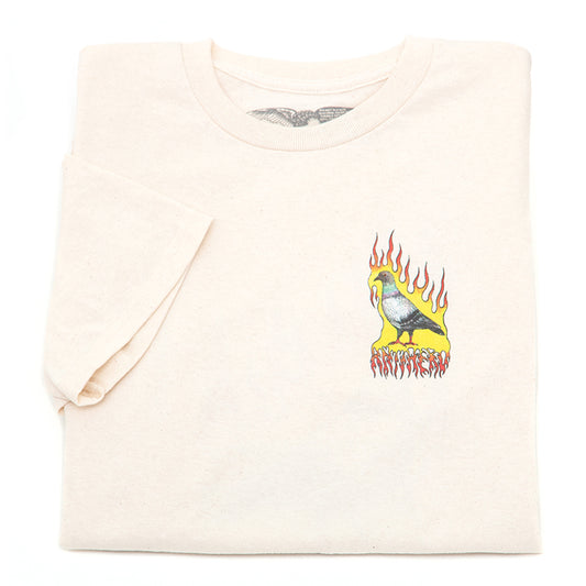 Flame Pigeon S/S Premium Print T-Shirt (Natural)