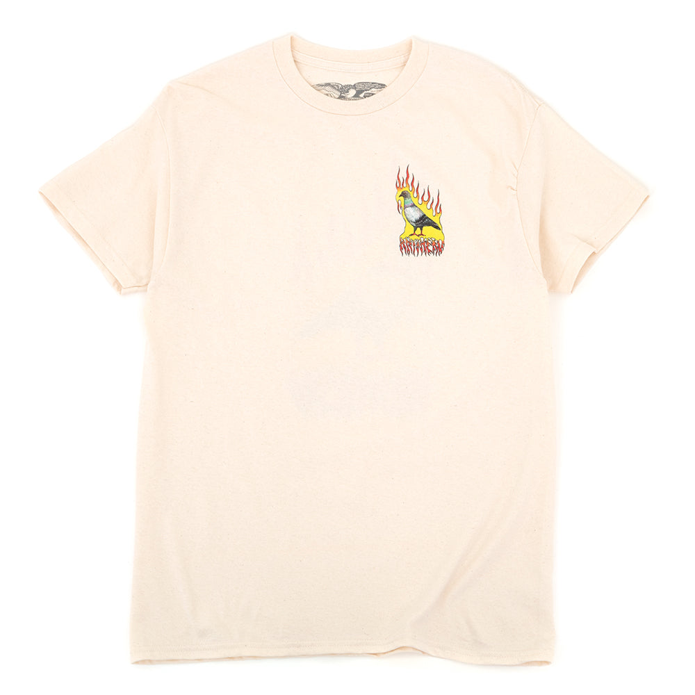 Flame Pigeon S/S Premium Print T-Shirt (Natural)
