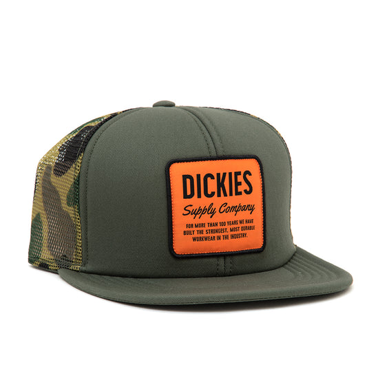 Dickies Supply Company Snapback Trucker Hat (Moss Green)