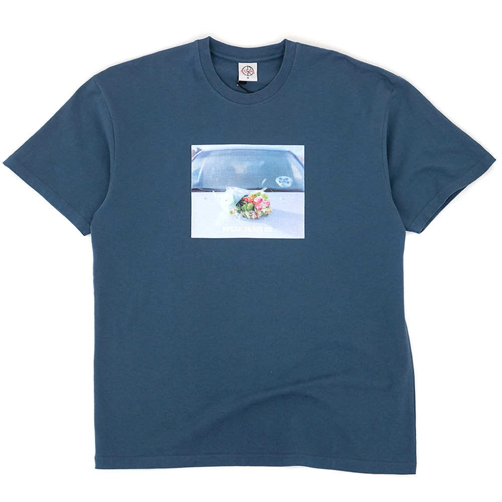 Dead Flowers T-Shirt (Grey / Blue)