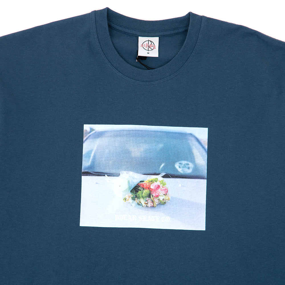 Dead Flowers T-Shirt (Grey / Blue)