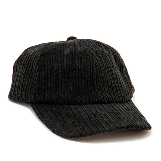 Blackbird Corduroy Strapback Hat (Black)