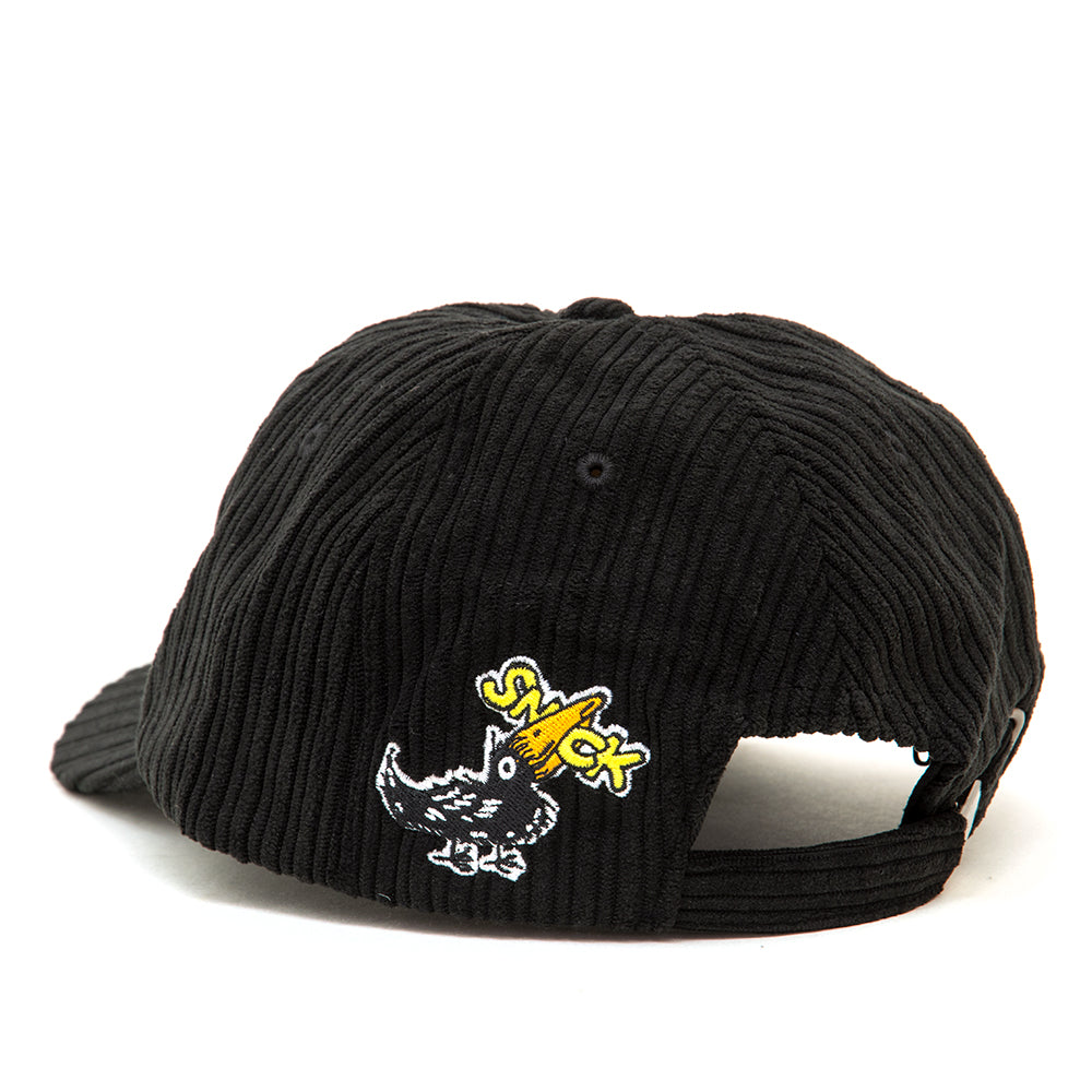 Blackbird Corduroy Strapback Hat (Black)