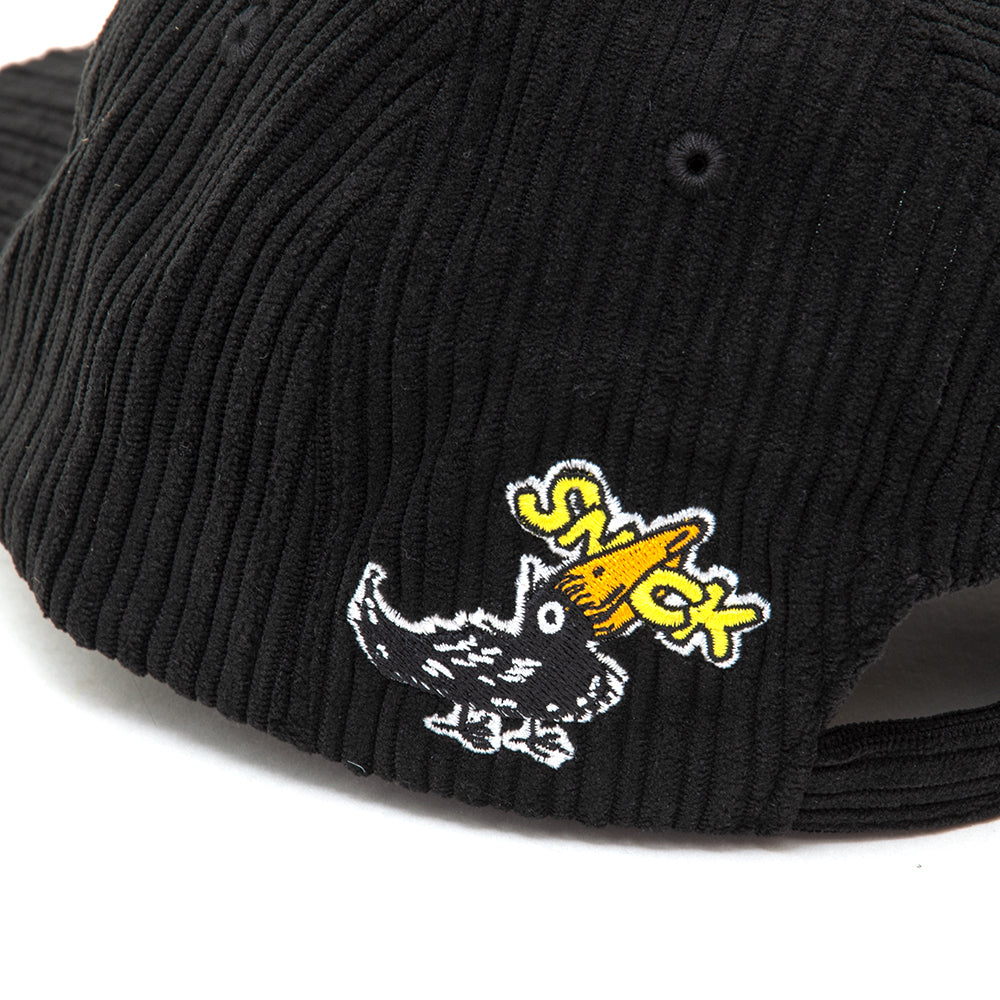 Blackbird Corduroy Strapback Hat (Black)