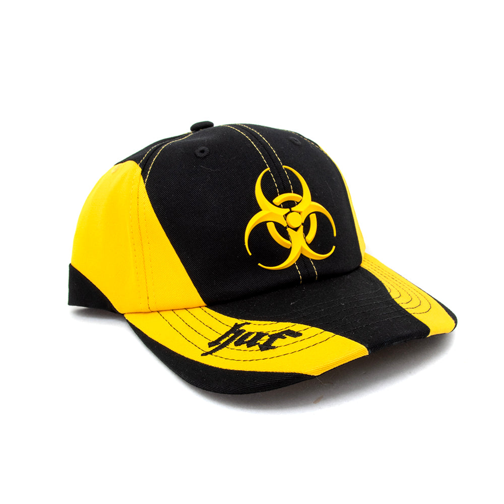 Sector 6-Panel Snapback Hat (Black / Yellow)