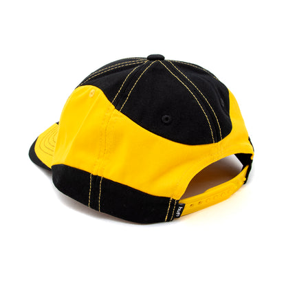 Sector 6-Panel Snapback Hat (Black / Yellow)