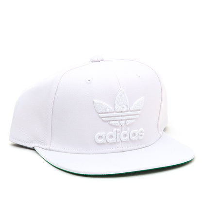 Trefoil Snapback Hat (White / White)