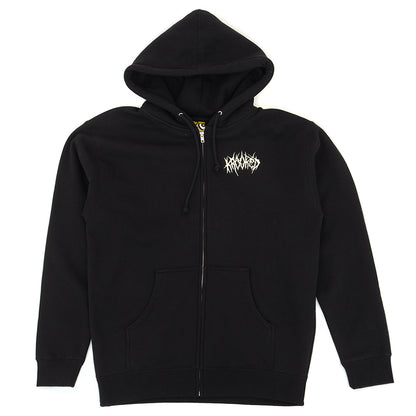 Necroshmoo Zip Up Hooded Sweatshirt (Black)