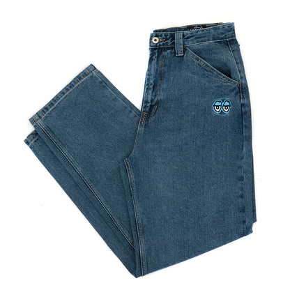 Eyes Denim Twill Pant (Med Stone Wash Blue)