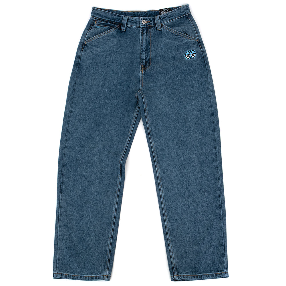 Eyes Denim Twill Pant (Med Stone Wash Blue)