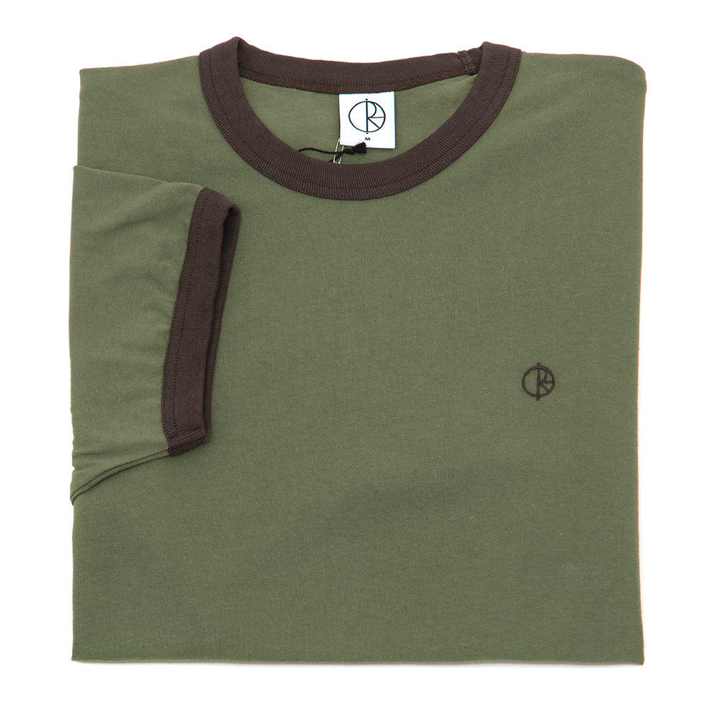 Ringer T-Shirt (Army Green / Brown)