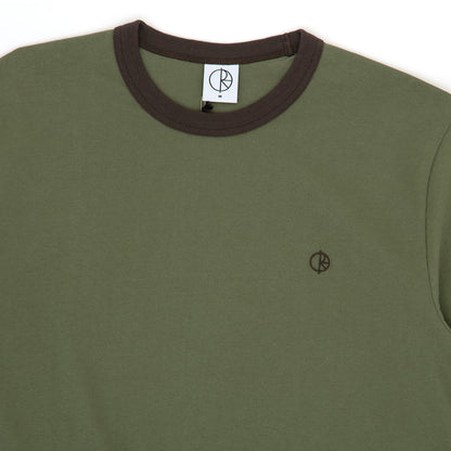 Ringer T-Shirt (Army Green / Brown)