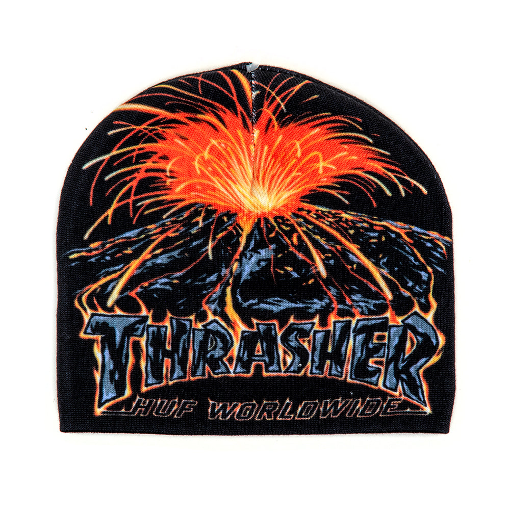 x Thrasher Meltdown Reversible Beanie (Black)
