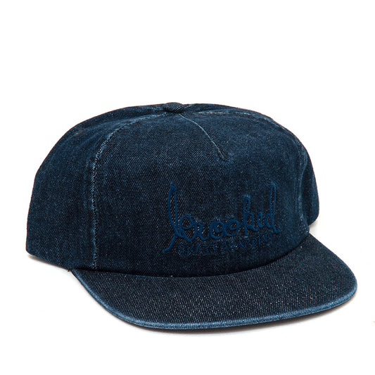 Skript Snapback Hat (Denim)