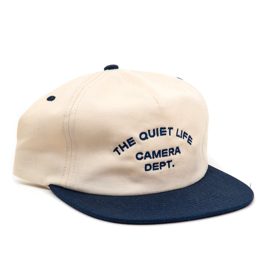 Camera Dept. Unstructured Snapback Hat (Stone / Navy)