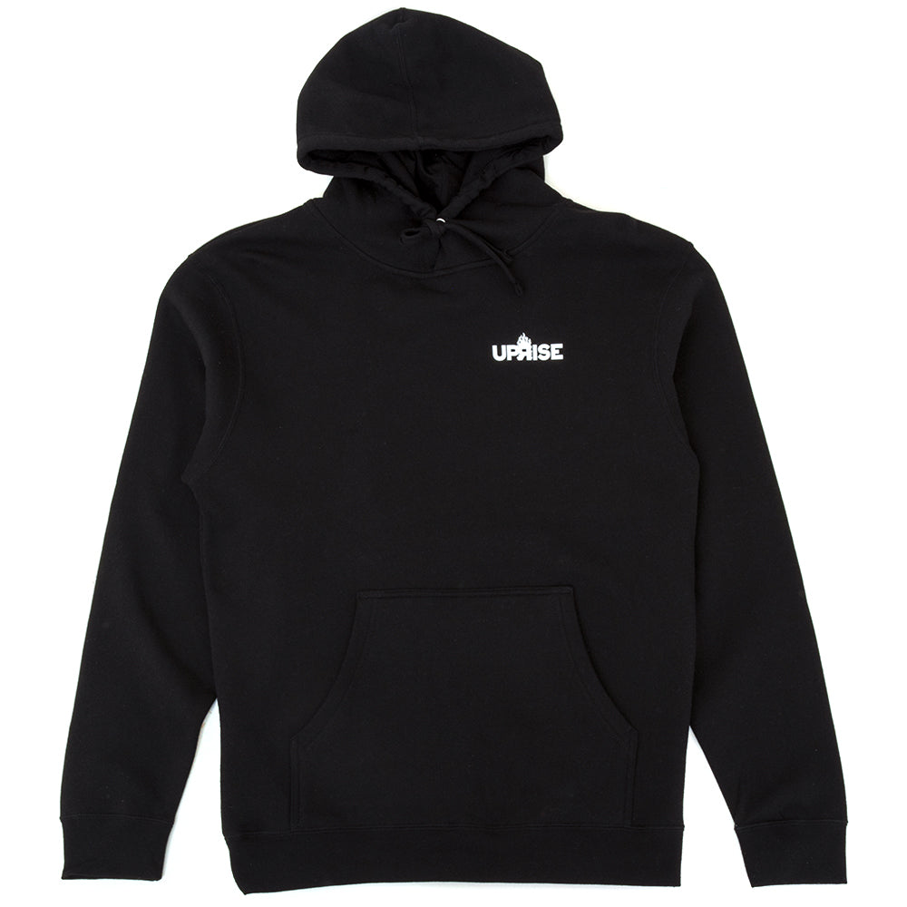 Stacked Cop Cars Midweight Hoody (Black / White)