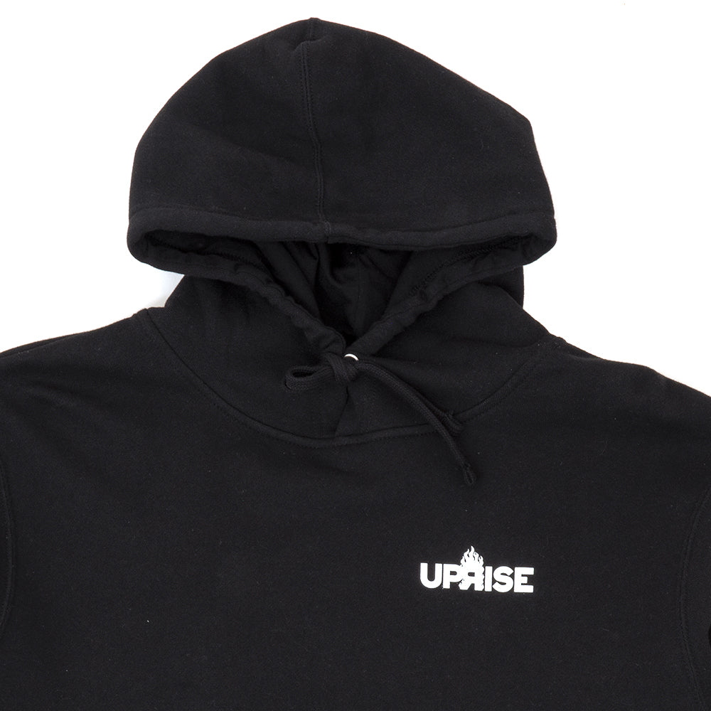 Stacked Cop Cars Midweight Hoody (Black / White)