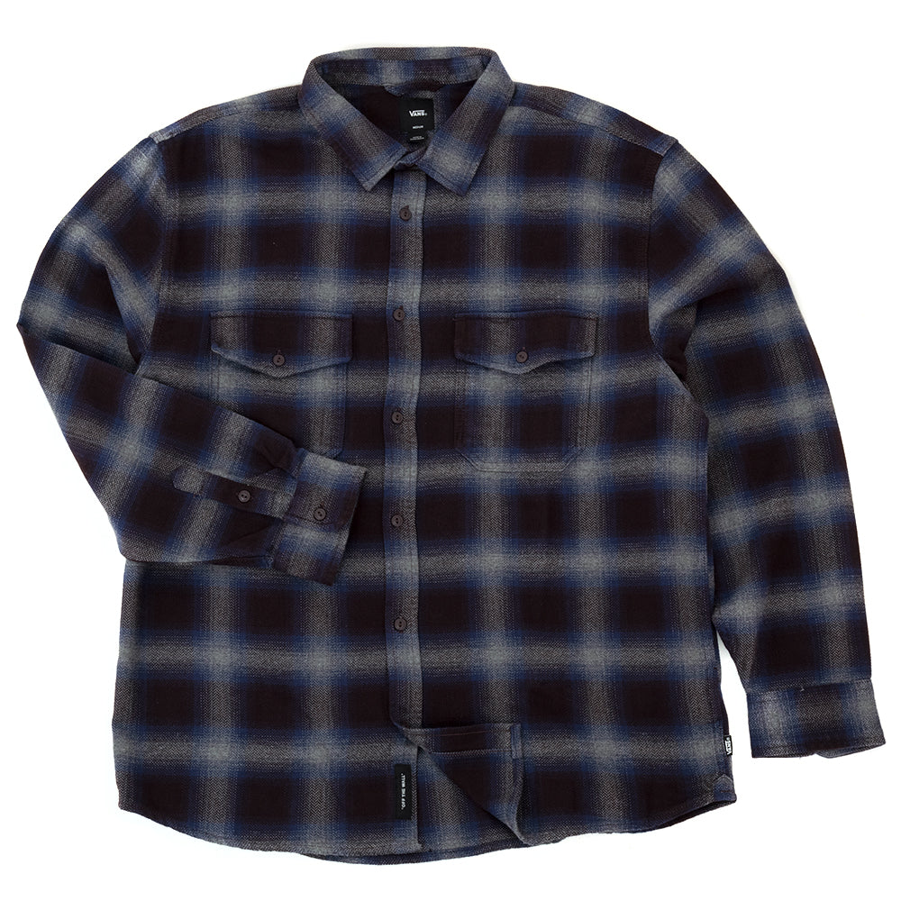 Bixby Plaid Flannel Shirt (Dark Port Red / Pewter Heather Grey) VBU