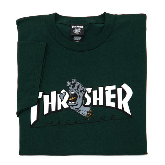 Thrasher Screaming Logo S/S Heavyweight T-Shirt (Forest)